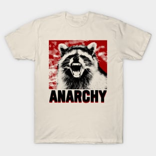 Anarchy Raccoon Red T-Shirt